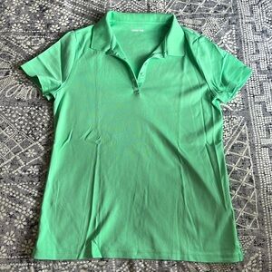 Lands End collared short sleeved shirt size M